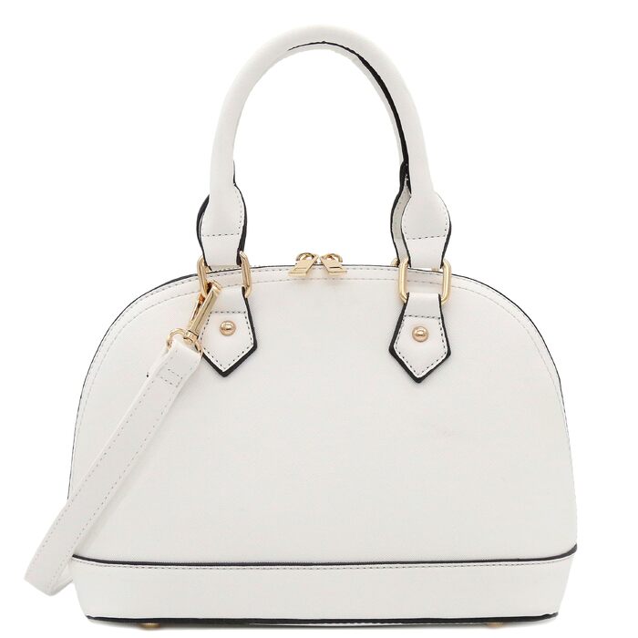 Жіноча біла сумка-сатчел FashionPuzzle Dome Satchel Ranzen
