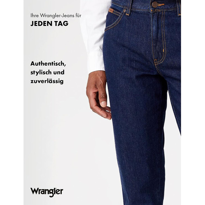 Чоловічі джинси Wrangler Texas Stretch W121XU13M заужені (Tapered), колір Darkstone, розмір 38W/36L