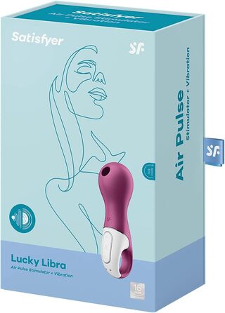 Satisfyer Lucky Libra: Вібратор з хвильовою та вібраційною стимуляцією, водонепроникний (IPX7), акумуляторний, силіконовий секс-іграшка для жінок