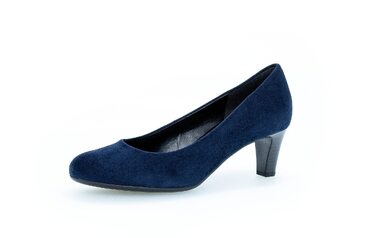 Жіночі туфлі-човники Gabor Fashion-41.400, сині (Blau River 46), розмір 35 EU