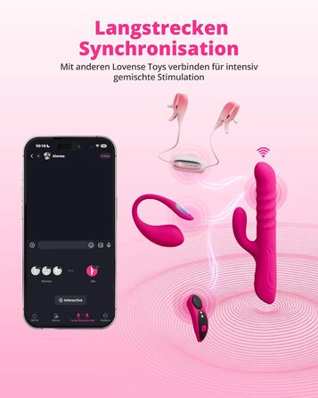 LOVENSE Velvo Rabbit Вібратор для жінок - стимулятор клітора з додатковою вібрацією G-точки, управління через додаток, водонепроникний IPX7