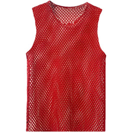 Чоловіча футболка з сітки з ефектом прозорості у стилі ретро, кольорова сітка, футболка у стилі хіп-хоп, футболка з мереживом