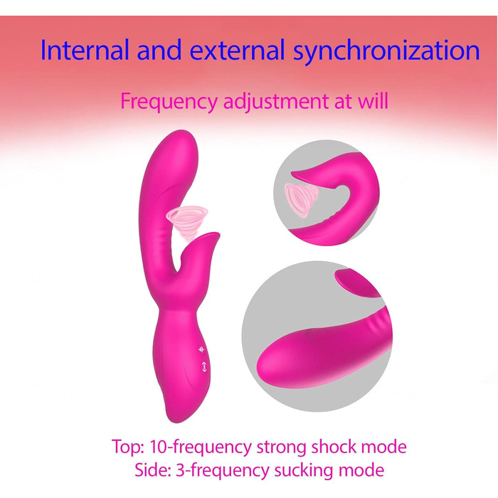 Вібратор для жінок Sexspielzeug: тихий, 10+3 режими, дildo-масажер для жінок та пар, фіолетовий