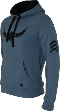 Чоловічий худі ROCK-IT Apparel Urban Streetstyle з капюшоном та флісовим начосом, камуфляж Dark Camo (Coronet Blau), розмір 3XL