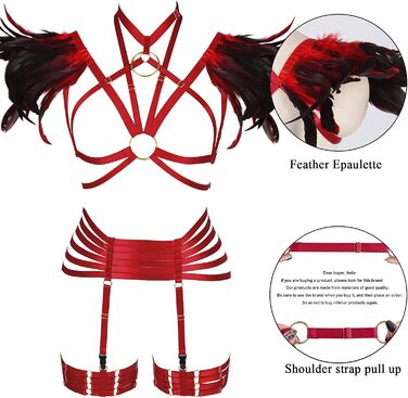Жіночий комплект пір'яний корсет, бюстгальтер, клітка, великі розміри, панк, готика, фестиваль, карнавал, костюм (бордовий, довгий)