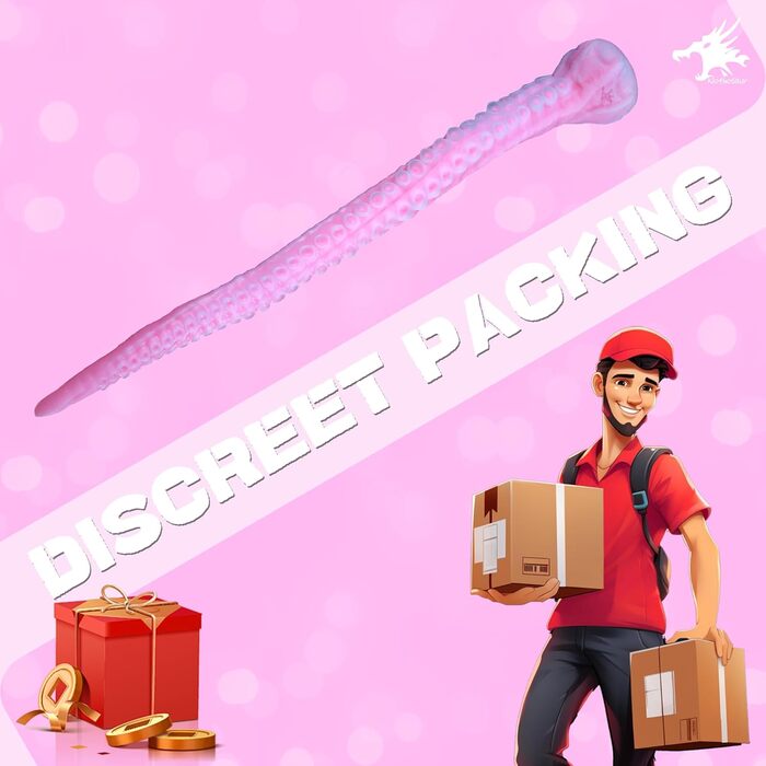 Силіконовий дилдо-октопус Alla Platinum 65см з підсвічуванням (рожевий) з присосками для жінок та чоловіків, іграшка для анального сексу, Cthulhu