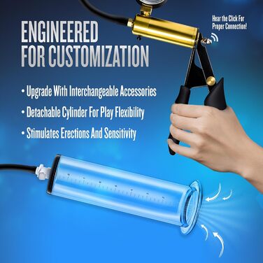 Преміум-насос для ерекції Vx8 Performance - універсальний розмір (чорний)