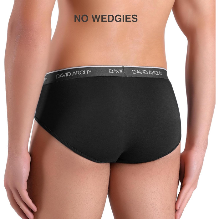 Слип чоловічий DAVID ARCHY з бамбука (XXL, 7 шт., багато кольорів) - м'яка підгузка без етикетки