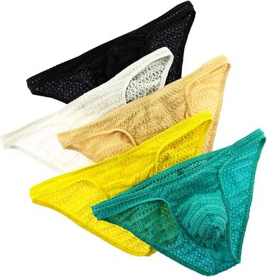 Чоловічі труси-стрінги Faringoto з сітки, дихаючі, сексуальні, бікіні, розмір L, 5 кольорів