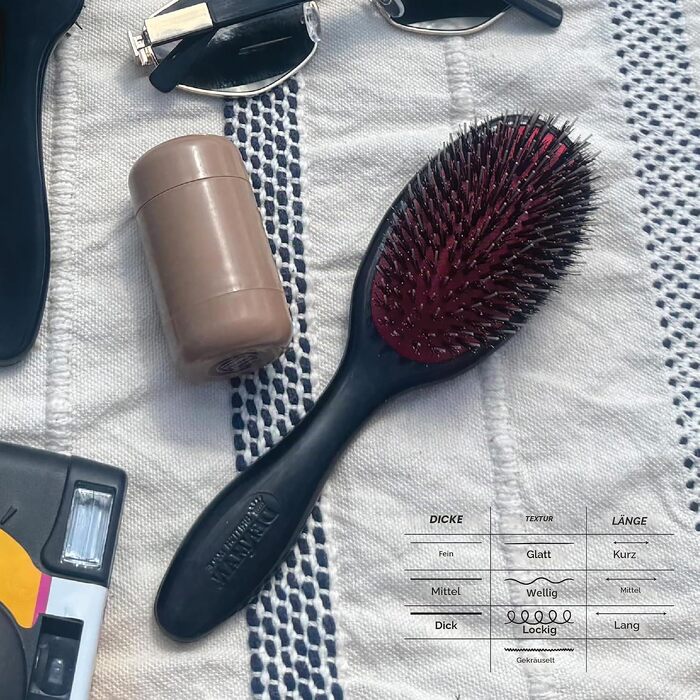 Щітка для волосся Denman D81 Paddle Brush, розчісувальна велика, чорна
