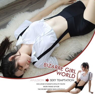 Костюм школярки YOMORIO: сексуальний комплект з сорочкою та шортами з бретелями