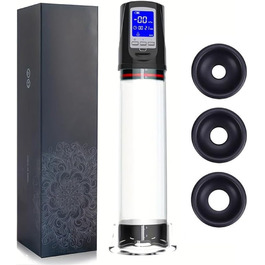 Насос для збільшення статевого члена для чоловіків: 2 режими, 4 рівні тиску, еротична іграшка для дорослих