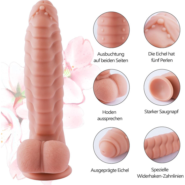 MOCOYA Дільдо для жінок 22 см з сильним присоском, реалістичний, для дорослих, анальний секс, іграшки для дорослих