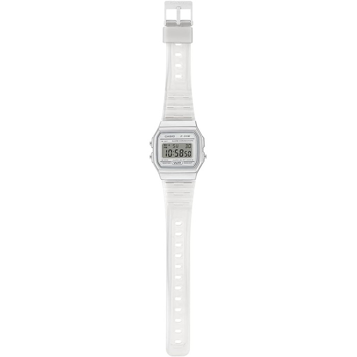 Цифровий унісекс годинник Casio Collection у прозорому корпусі
