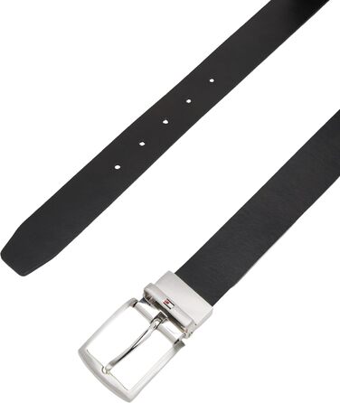 Чоловічий шкіряний ремінь Tommy Hilfiger Denton двосторонній, 3.5 см, 105 см, синій/чорний