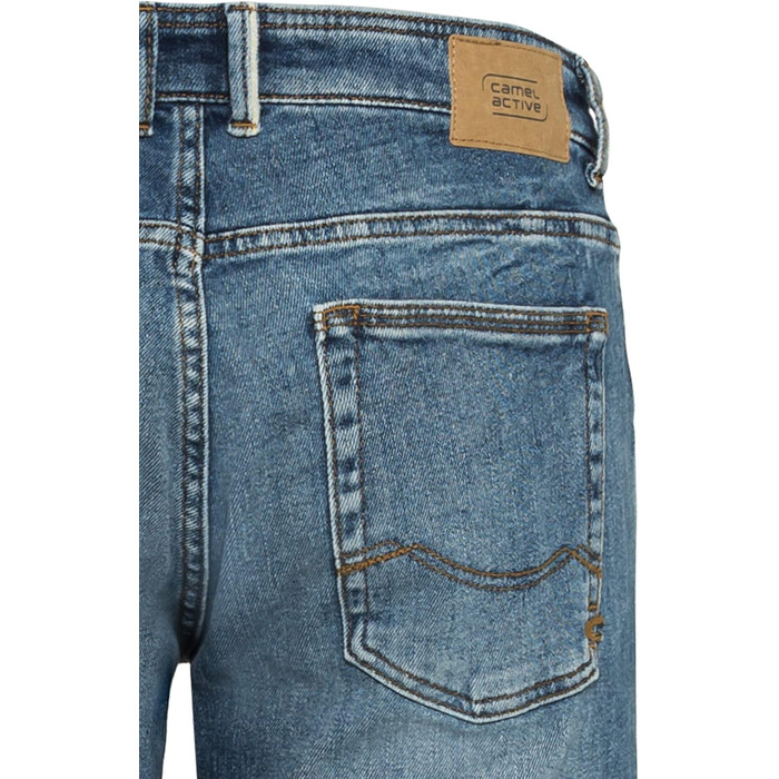 Чоловічі джинси camel active Madison Slim Fit, сині, бавовняна суміш зі стрейчем (34W / 34L)