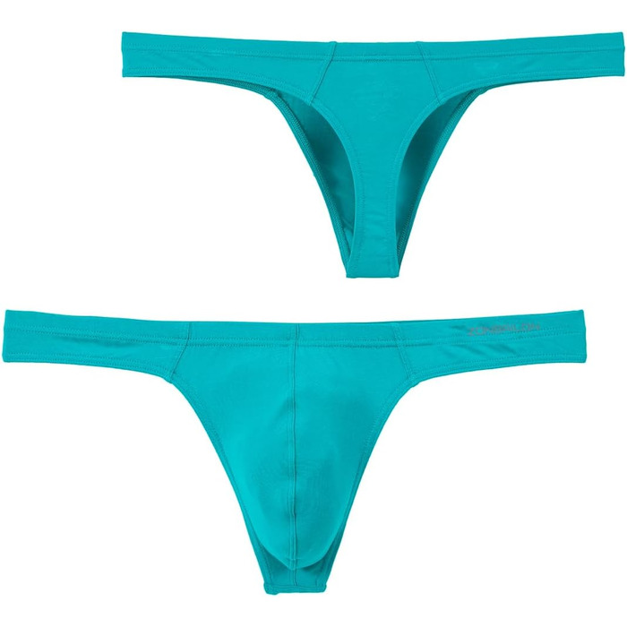 Тангі (сліп) для чоловіків BIATWOWR з еластичного матеріалу без етикетки, сексуальний та зручний (XL, Зелений)