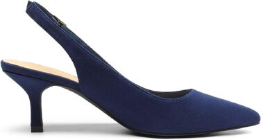 Жіночі туфлі-човники Dream Pairs Slingback на підборах, темно-сині замшеві, розмір 39 EU