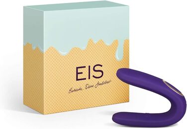 Вібратор для пар EIS 'Classic 2' з 10 програмами вібрації | Інтимні іграшки для пар | Стимуляція клітора для неї та стимулятор пеніса для нього | 2 мотори для потужної вібрації | Колір: фіолетовий