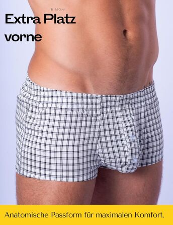 BIMONI Боксер чоловічий з бавовни, низька посадка, сексуальний, труси, білий, розмір M