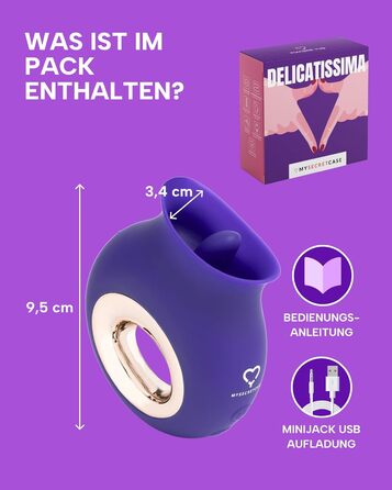 Вібратор для клітора MySecretCase з 9 режимів, USB, для жінок та пар