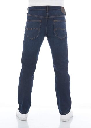 Чоловічі джинси Lee Daren Regular Fit Stretch, прямий крій, темно-сині, 36W/32L