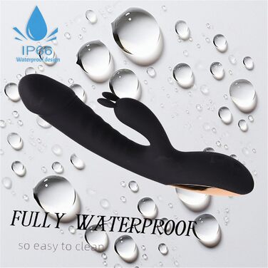 Вібратор силіконовий для G-точки, 10 режимів, нагрів, чорний - для жінок