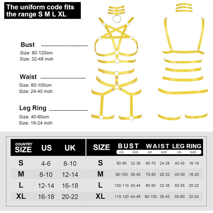 Жіночий корсет-нагрудник у стилі панк, повна клітка, мереживний бюстгальтер та пояс-стрінг, комплект, Харадзюку, готичний, фестивальний, рейв-стиль (помаранчевий, жовтий)