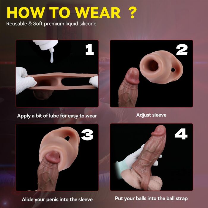 Чохол для пеніса: збільшення, утримання, витривалість. Інтимні іграшки для чоловіків та пар