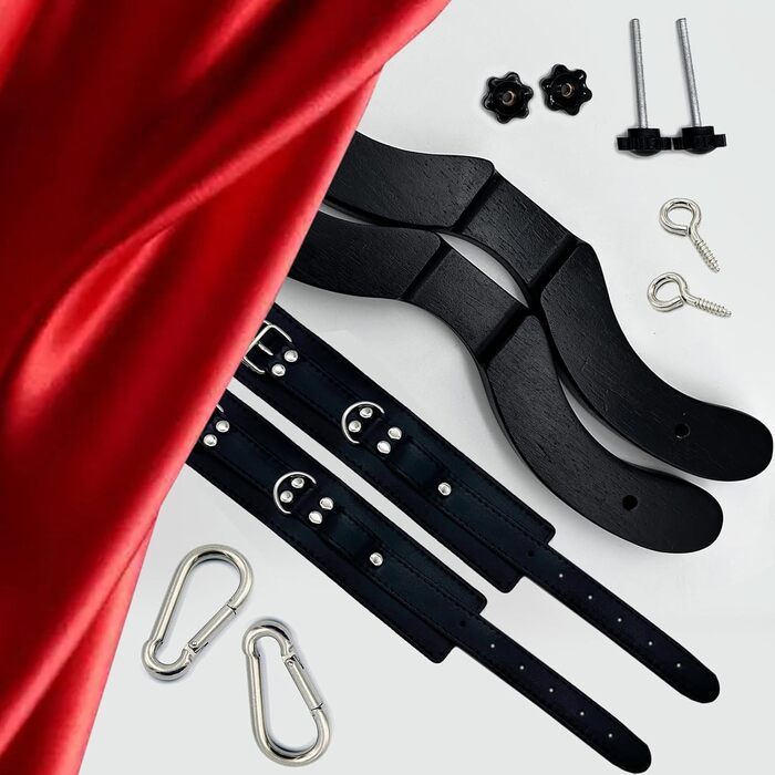 Дерев'яний пристрій для розтягування яєчок, чоловічий, регульований. Еротичний аксесуар для фетишу та ігор з підпорядкуванням