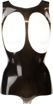 Корсет з латексу Rubberfashion Latex Body чорного кольору, 0.4 мм, розмір M