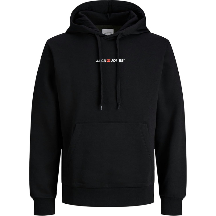 Набір чоловічих худі JACK & JONES (2 шт) — бавовняний світшот із капюшоном та довгим рукавом, повсякденний одяг у стилі streetwear (Бежевий, Чорний), розмір M