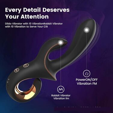 Вібратор для жінок ChicLSQ G-Punkt – 10 режимів, водонепроникний, з двома головками, тихий, перезаряджається, ергономічна ручка