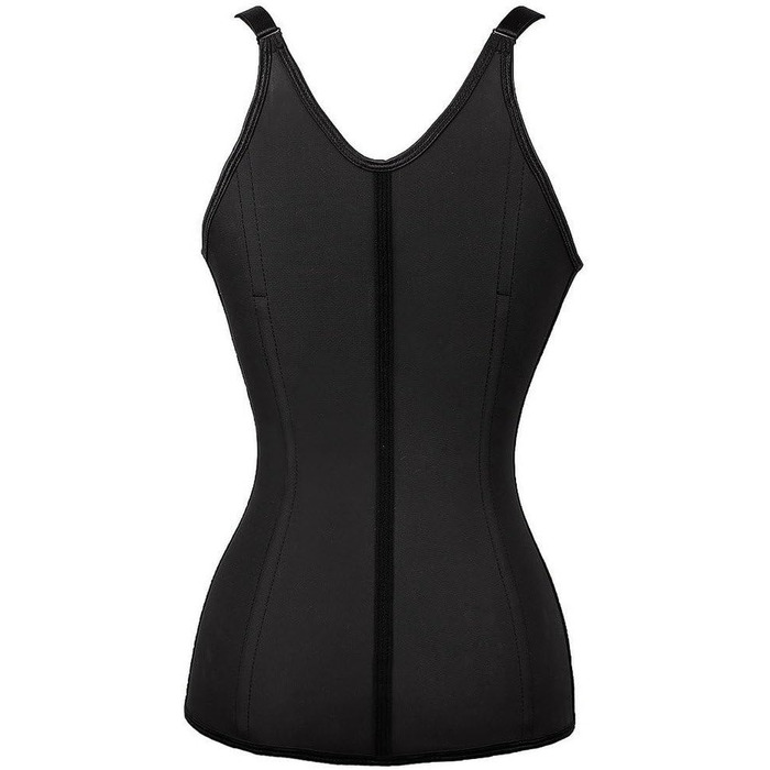Корсет-жилет Everbellus з латексу для жінок, чорний, для корекції фігури та підтримки грудей