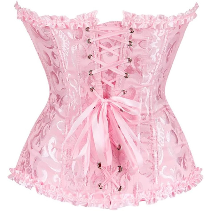 Корсет-топ KUOSE для повних грудей, чорно-білий, великі розміри, рожевий