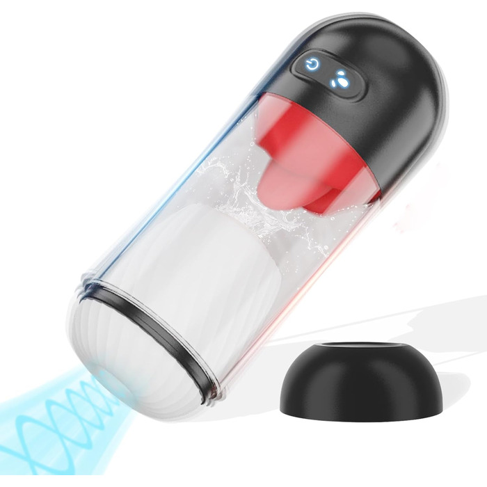 Електричний масажер для чоловіків PINTLE з керуванням через додаток - 360° обертання, 9 режимів вібрації, стимулятор пеніса для соло-ігри, сексуальні іграшки для чоловіків