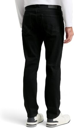 Чоловічі джинси Tom Tailor TTJOSH Regular Slim зі стрейчем, чорні (Black Denim), 34W / 32L