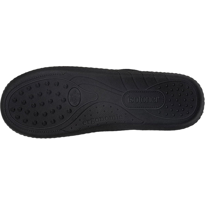 Жіночі домашні капці-пантолети Isotoner з піною з пам'яттю (Memory Foam), чорні, розмір 40 EU