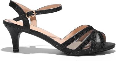 Жіночі туфлі-човники Dream Pairs на низьких підборах, чорні, розмір 37 EU