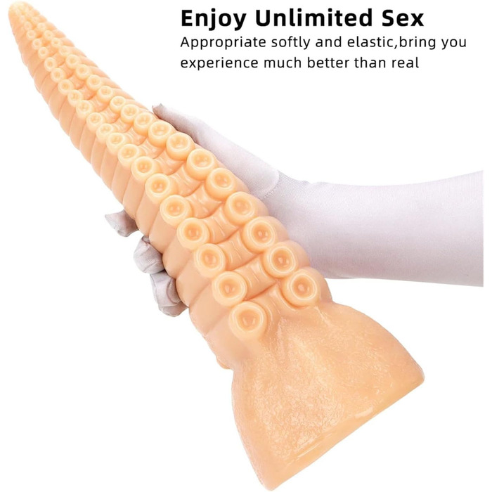 Анальний дилататор YXBLV 35.5 см, XXL, гнучкий, з присоскою, для жінок та чоловіків