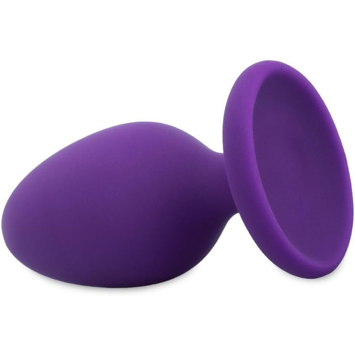 Анальний плаг AMORELIE Joy Twist – водонепроникний, силіконовий з ABS, фіолетовий