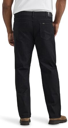 Чоловічі джинси Lee Extreme Motion Relaxed Straight Big and Tall, чорні (44W / 28L)