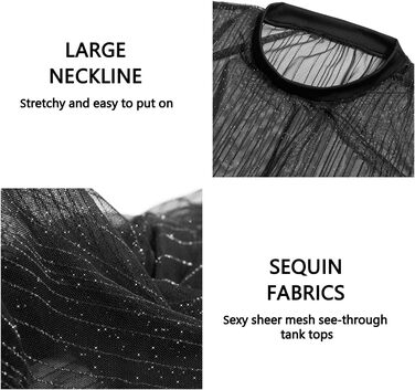 Чоловіча футболка Casey Kevin Herren з прозорою тканиною, коротким рукавом, чорна - Sparkle & Shine