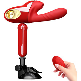 Вібратор для жінок з 10 функцій вібрації, сильний присосок, нагрівається до 42°C, стимулятор G-точки, для пар