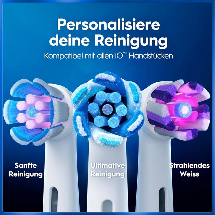 Електрична зубна щітка Oral-B iO Series 5, чорна — 5 режимів чищення, насадка Quite White, дорожній футляр