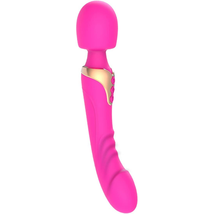 Вібратор для жінок JFRong Doppelkopf з функцією імпульсу - сексуальна іграшка з 10 режимами вібрації, силікон, G-точка, кліторальний, з подвійним мотором, для жінок та пар (рожевий)