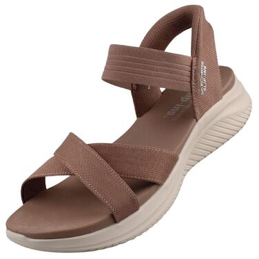 Жіночі сандалі Skechers Ultra Flex 3.0 Never Netter Hands Free Slip-ins, бежевий колір, розмір 41 EU