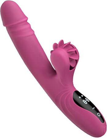 Вібратор для жінок Rabbit з 9 функцій та режимом нагріву, фіолетовий