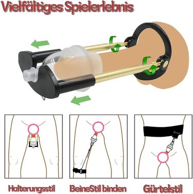 Набір для чоловіків Guspiun: вакуумна помпа для збільшення пеніса та покращення ерекції. Інтимні іграшки для дорослих. SM