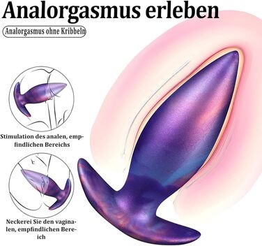 Анальний плаг Kuaecr Weichen Silikon XL для масажу G-точки та простати | Іграшки для дорослих
